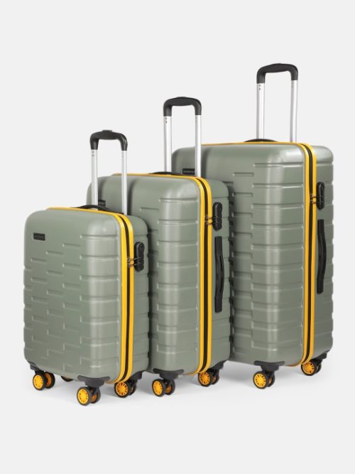 Benin Duffle Trolley 20 Inch Travel Bags for Professionals (Olive)