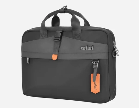 Safari Trooper Satchel Bag with Laptop Sleeve – Black