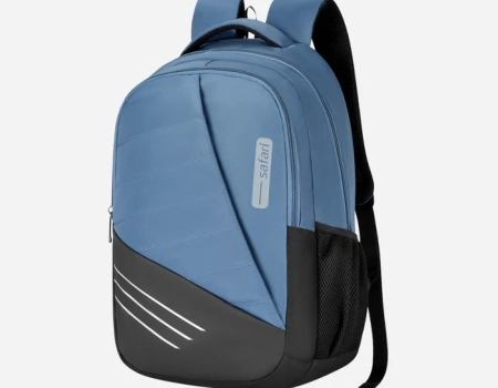 Safari Aron 2 32L Blue Laptop Backpack with Raincover