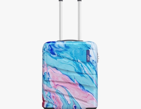 Safari Hue Printed Trolley Bag with Dual Wheels