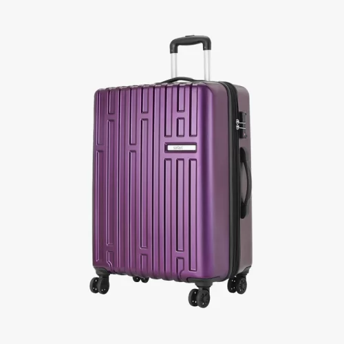 Safari Cargo Max Magenta Purple Expandable Trolley Bag with Premium Interior & Anti Theft Zipper