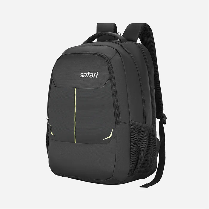 Safari Delta Plus 3 36L Black Backpack with Rain cover and Easy Access Pockets
