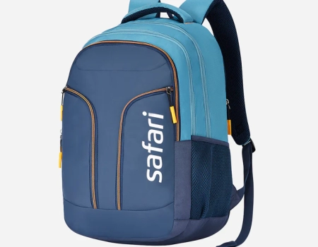 Safari Vogue 3 37L Blue Laptop Backpack With Raincover