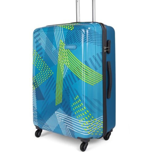 Printed Dual Edge 360 Large Trolley Suitcase