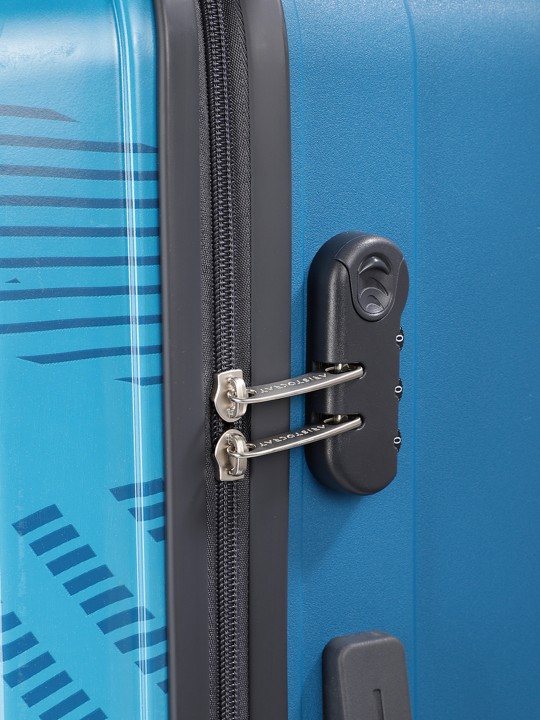 Printed Dual Edge 360 Large Trolley Suitcase 3