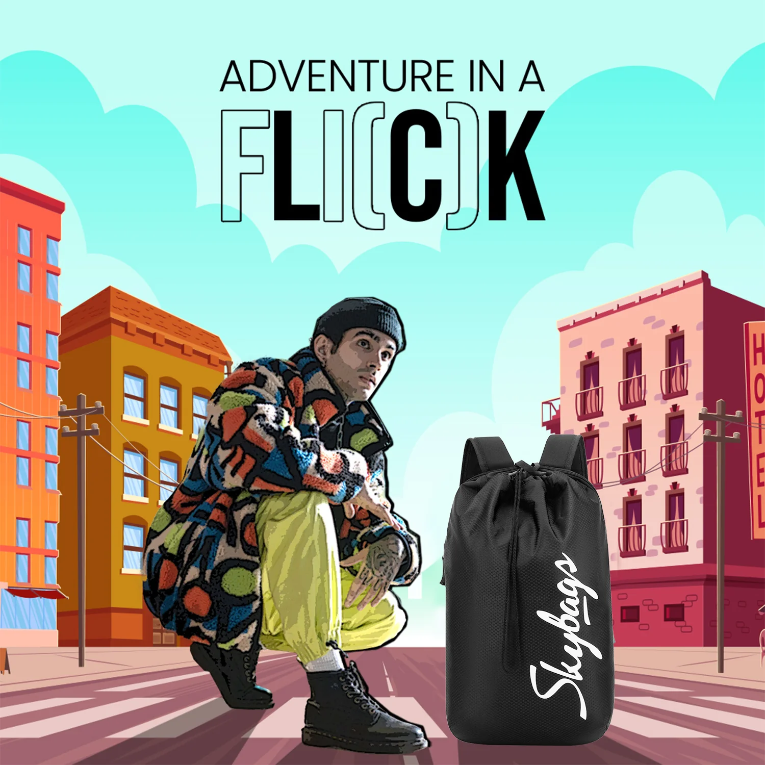 STRING DAYPACK 01 (E) BLACK 2