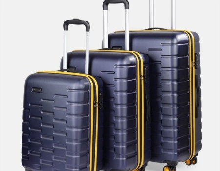 Benin Duffle Trolley 20 Inch Travel Bags for Professionals (Navy)