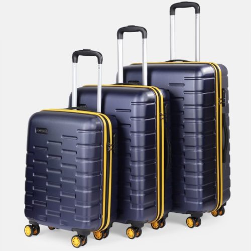 Benin Duffle Trolley 20 Inch Travel Bags for Professionals (Navy)