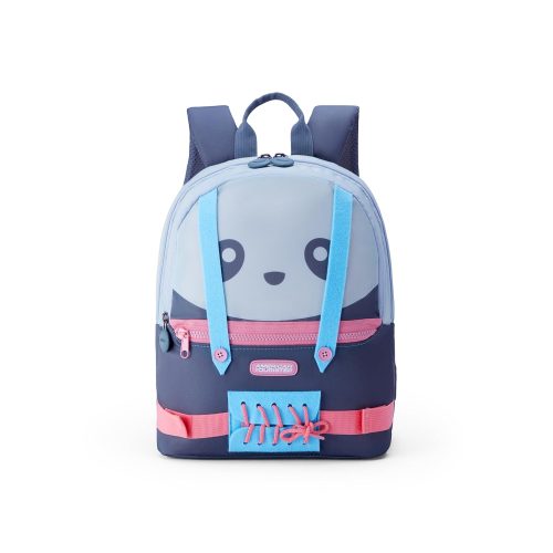 American Tourister 10.5 Litres Yoodle 2.O Vegetable Green 2 Compartment Backpack For 4 To 6 Year Kids (Medium Size)