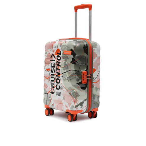 Geo Orange Medium Trolley