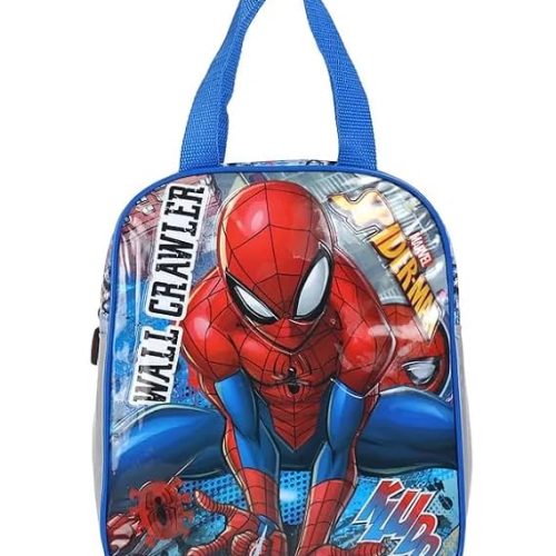 STRIDERS Spider-Man Lunch Bag Insulated School Lunchbox for Kids, Perfect for Boys & Marvel Fans