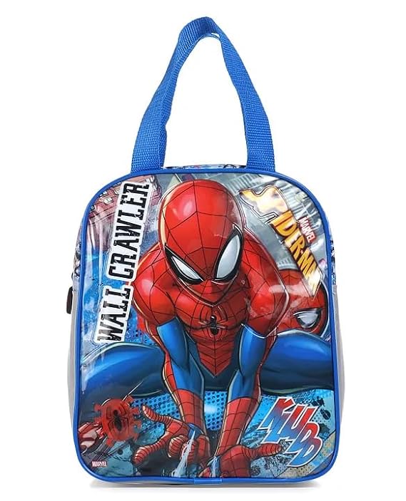 STRIDERS Spider-Man Lunch Bag Insulated School Lunchbox for Kids, Perfect for Boys & Marvel Fans