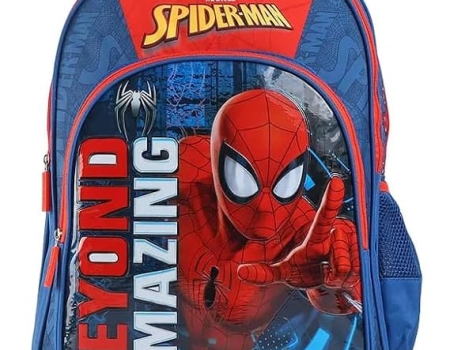 STRIDERS Spider-Man School Bag for Kids Spacious, Durable Rolling Backpack with Padded Comfortable Straps & Fun Design Perfect for School, Travel & Play