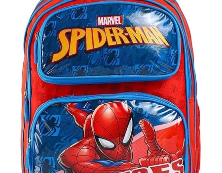 STRIDERS Spiderman School Bag for Kids Spacious Durable Rolling Backpack with Padded Comfortable Straps & Fun Design Perfect for School Travel & Play