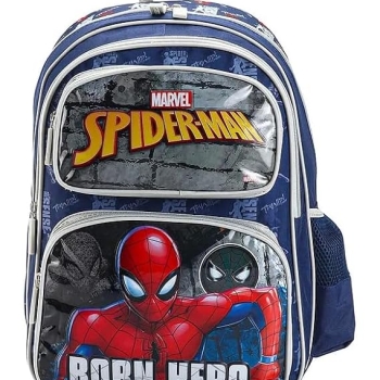 STRIDERS Spider-Man Ultimate Adventure School Backpack for Kids – Stylish, Durable Backpack with Padded Comfortable Straps & Spacious Compartments – Marvel-Inspired Designs