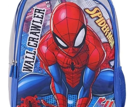 STRIDERS Spider-Man School Backpack for Kids – Durable, Lightweight & Spacious Bag with Padded Comfortable Straps, Marvel Superhero Design – Perfect for School, Travel & Daily Adventures