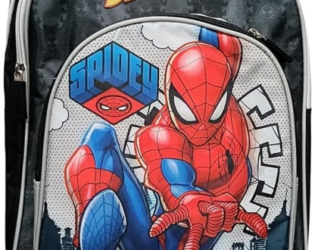 STRIDERS Spider-Man School Bag for Kids – Lightweight, Trendy Backpack with Padded Comfortable Straps & Inspiring Superhero Design – Perfect for School & Outdoor Activities – Age 6–8 Years – 16 inches
