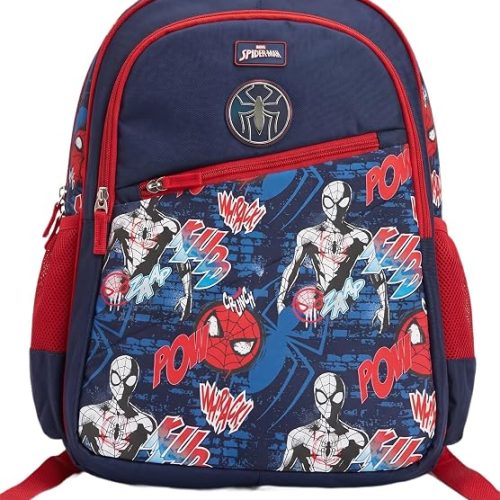 STRIDERS Spider-Man School Backpack for Kids – Durable, Lightweight & Spacious Bag with Padded Comfortable Straps, Marvel Superhero Design – Perfect for School, Travel & Daily Adventures – 17inch